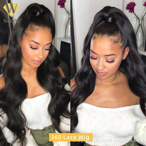 Cheap 13x6 Transparent 360 Lace Frontal Human Hair Wigs Ki,360 Full Lace Front Wig Deep Wave,Human Hair Real 13x6 Lace Font Wigs